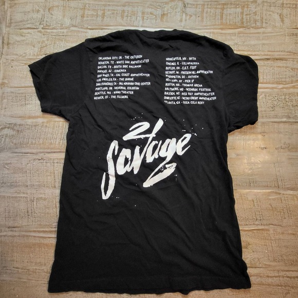 21 Savage I Am I Was Tour T Shirt Womens Size Medium - Picture 8 of 8
